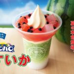 味も見た目もすいか！！すいかのハロハロが登場😆🍉