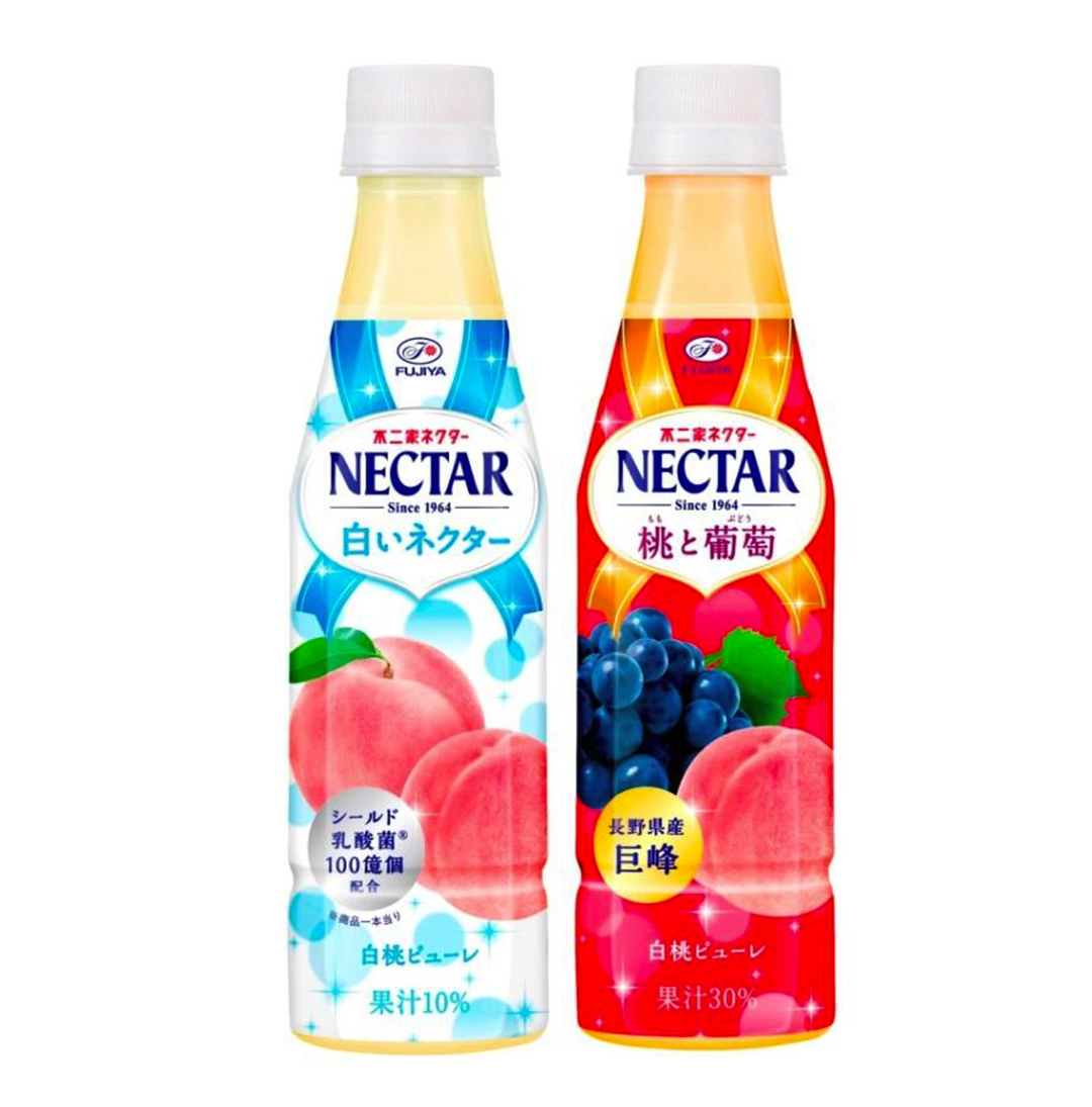 乳酸菌配合『白いネクター』と秋の味覚『ネクター桃と葡萄』期間限定で発売🍑🍇