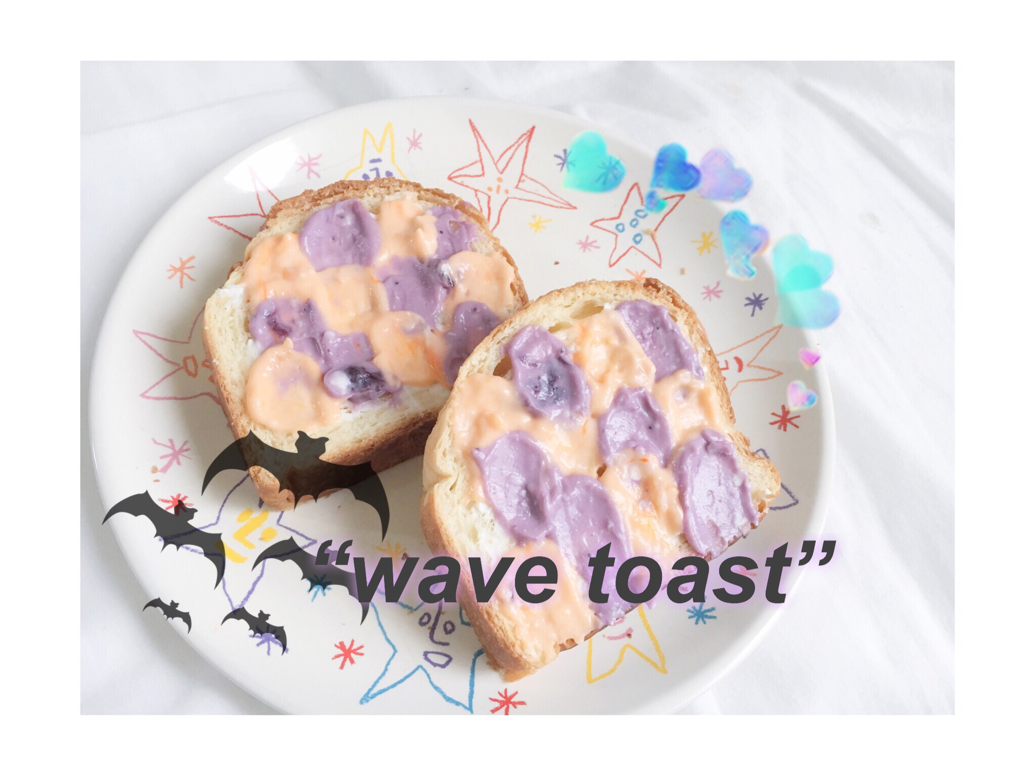 ハロウィンにオススメ‼︎ 韓国カフェのwave toast を再現🌊🦇
