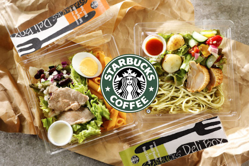 スタバ初★ ”バジルヌードル＆チキン”と”トムヤムヌードル＆ポーク”のランチボックス登場😋🍱