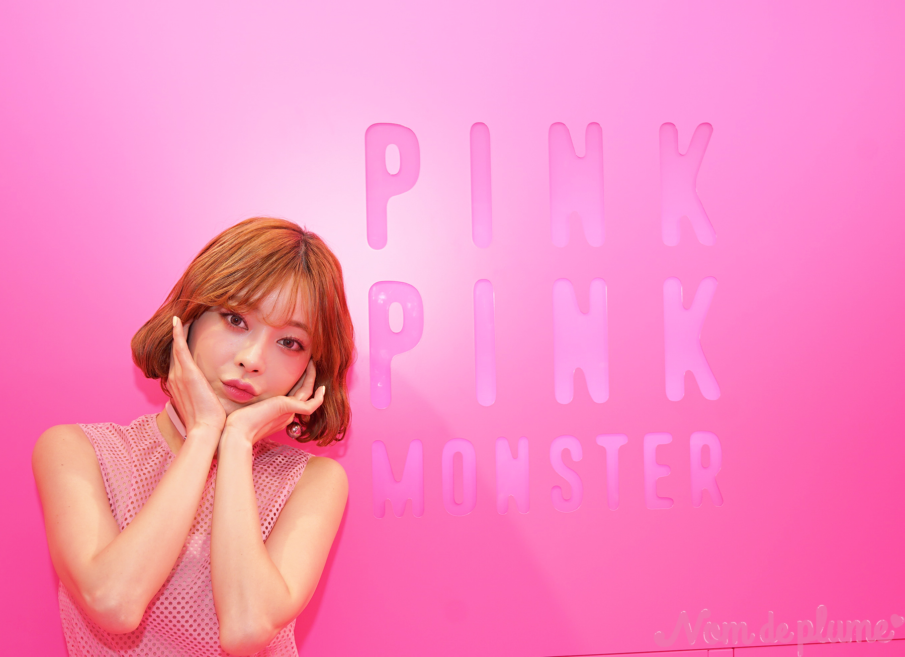 最新プリ機『PINKPINKMONSTER』お披露目会にテリちゃん登場🎀