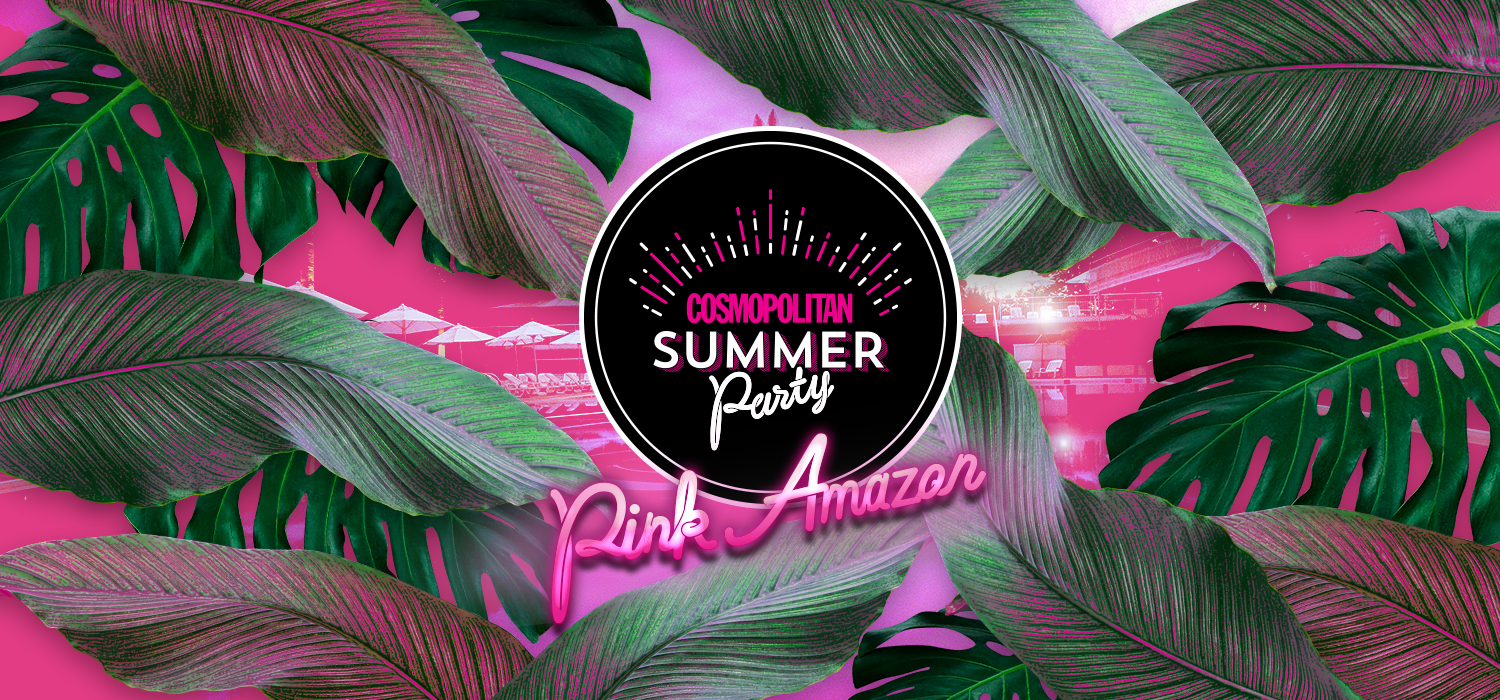 人気ガーデンプールが”ピンク・アマゾン”に💕１日限りの「COSMOPOLITAN SUMMER Party」に行かなきゃ🏃