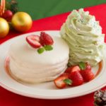 ❤️Eggs ’n Things❤️からクリスマスケーキの定番”ショートケーキ🍰”をモチーフにした「クリスマスホイップツリーパンケーキ」を期間限定販売🎄🎅🌟