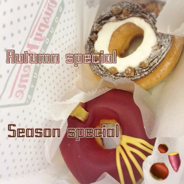 秋の味覚たっぷり♡クリスピークリームドーナツ期間限定新作🤤🍩🔥