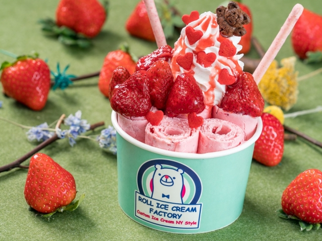 「ロールアイスクリームファクトリー」でイチゴ狩り🍓😍🍨“イチゴ尽くし”の横浜店限定メニュー発売🎉