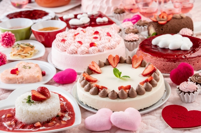 1000円で大満足❤️今年のバレンタインはピンク一色に『スイパラに恋するPinky Valentine』！