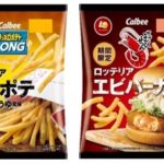 絶品チーズバーガー×ポテトチップス😳！？ロッテリアの人気メニューがカルビー商品に🙌🏻🍔🍟