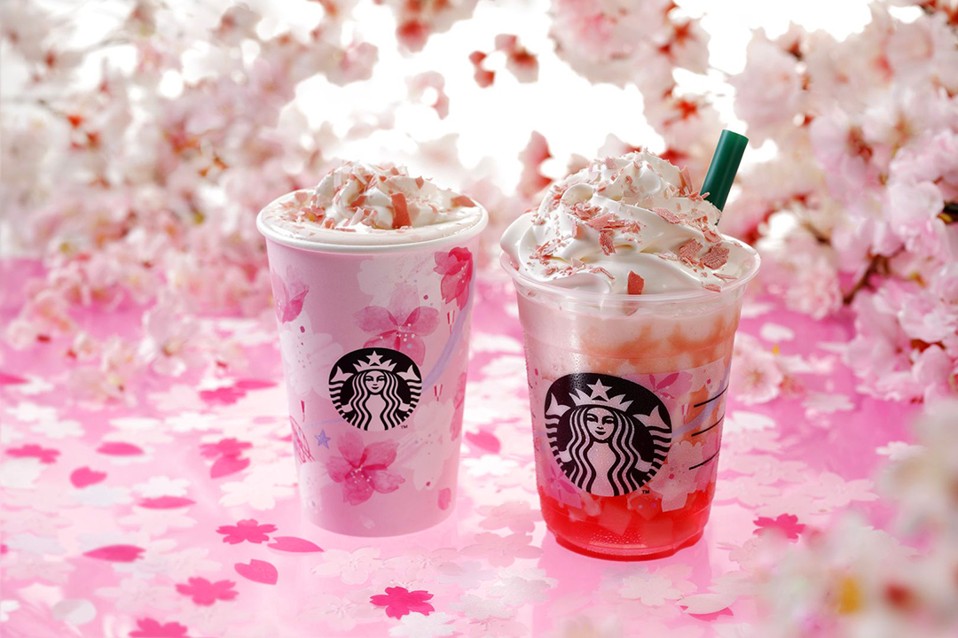 今年は桜🌸×ストロベリー🍓！スタバの『さくらフル フラペチーノ®』、2月15日（金）〜スタート♡