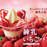 たっぷりいちごに練乳を添えて🍓💕ミニストップの「練乳いちごパフェ」新発売🍦🌟