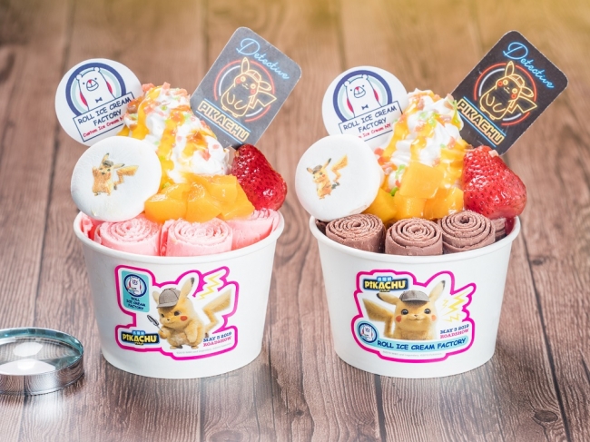 名探偵ピカチュウ×ROLL ICE CREAM FACTORY⚡️コラボロールアイスが登場🍓