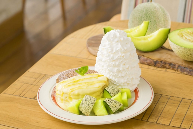 今月は『アンデスメロンとはちみつのパンケーキ』💚Eggs ’n Thingsの限定フレーバー！