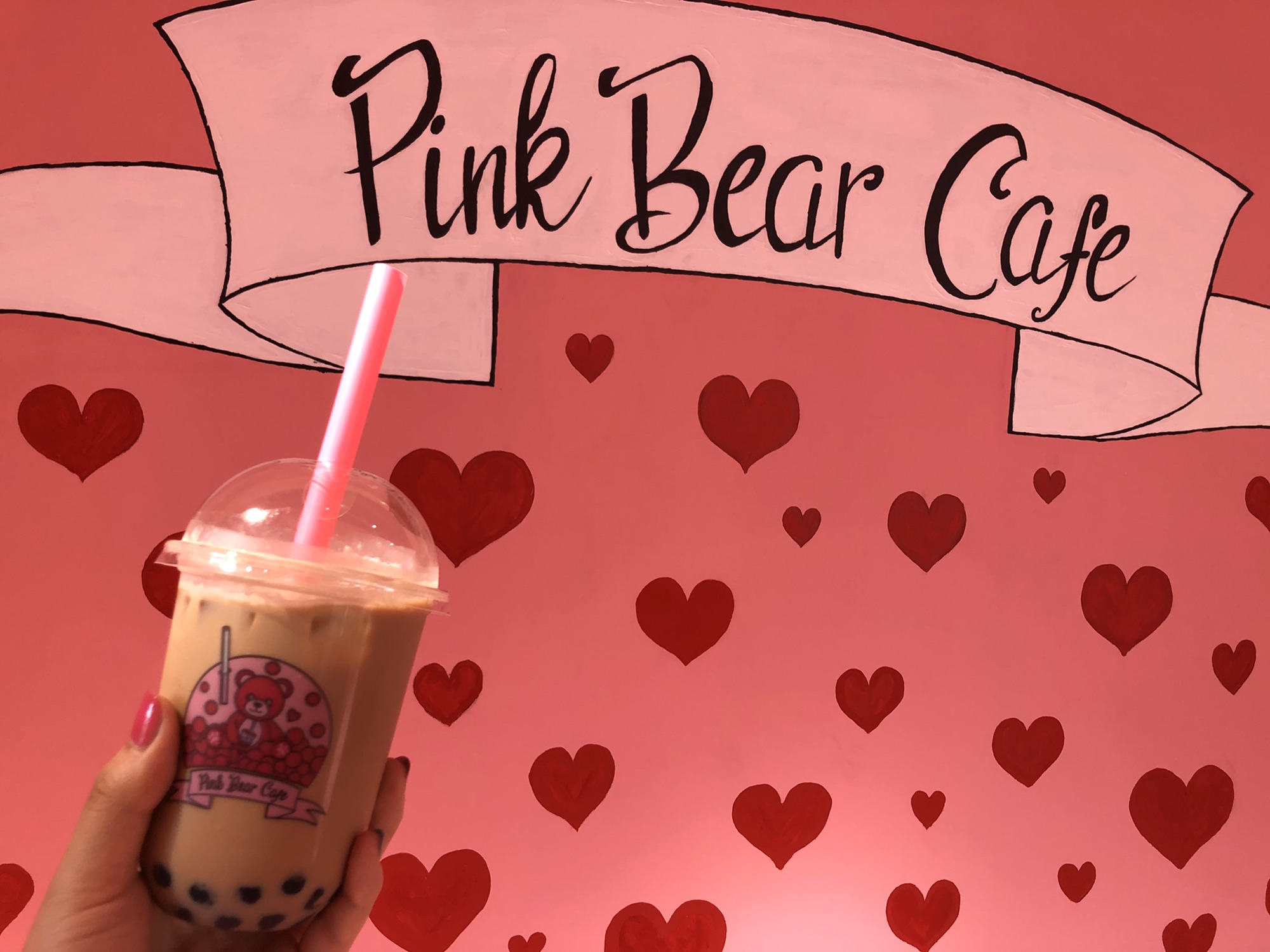 インスタ映え間違いなし！😳Pink bear cafeに行ってみた🧸💕