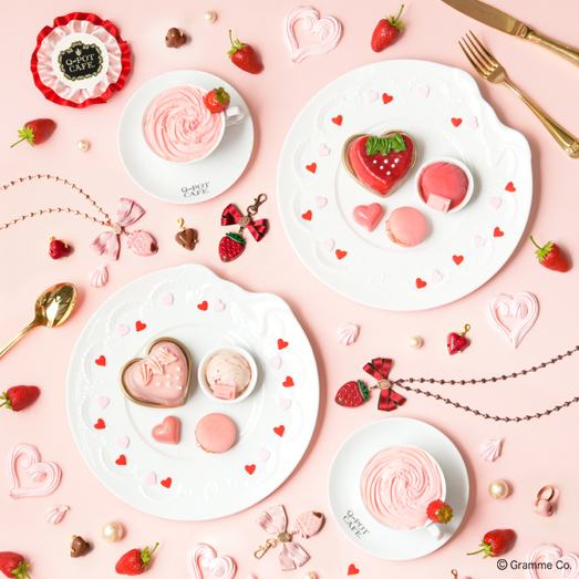 《Q-pot CAFE.》フレッシュ＆フルーティーな苺づくしのValentine Menu💞2020年1月11日(土)より登場🍓✨