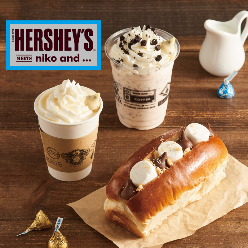 ☕️「niko and … COFFEE」が、チョコレートブランドの「HERSHEY’S KISSES」🍫とのコラボレーションメニューを発売💖