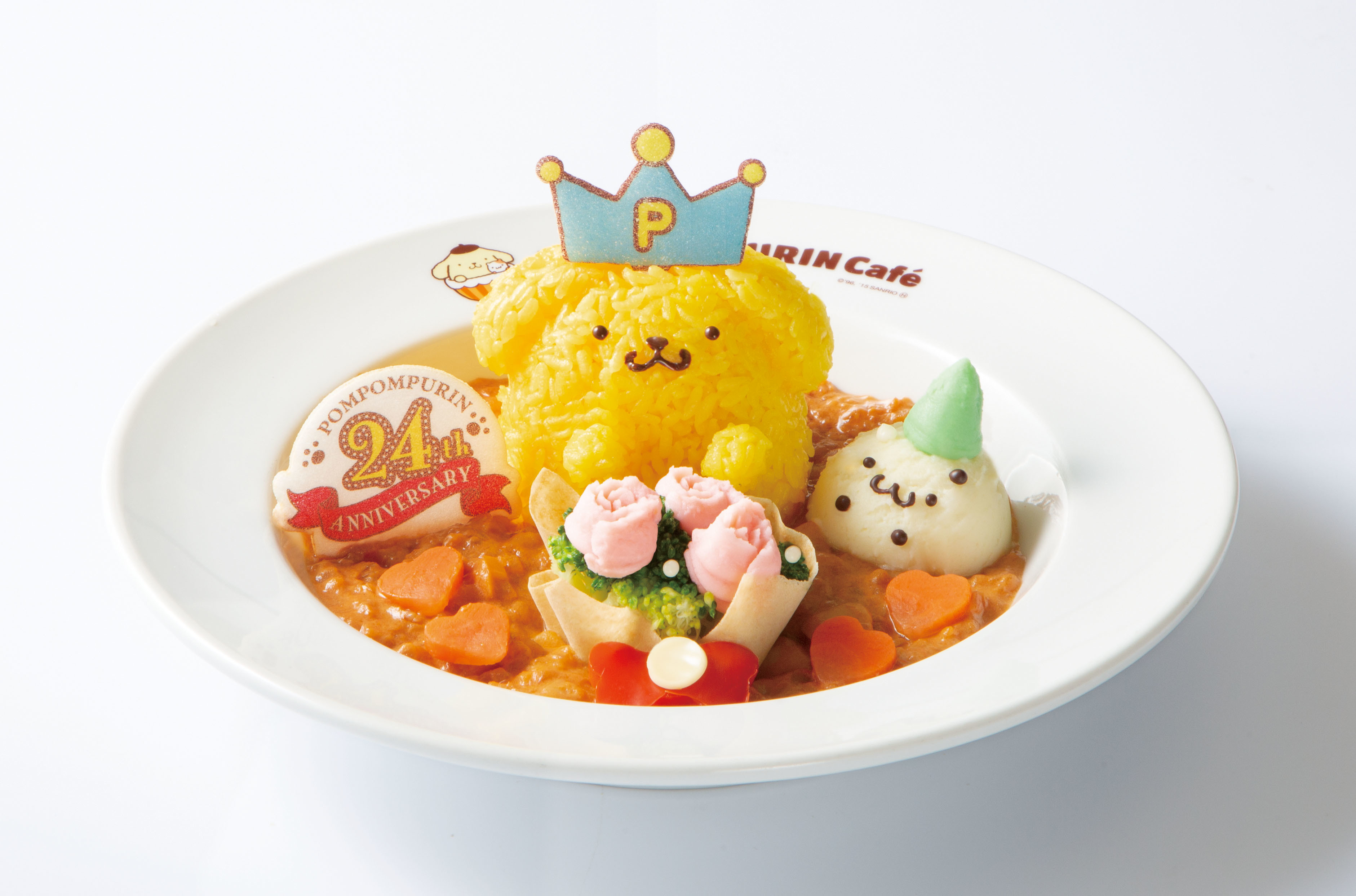 『ポムポムプリン誕生24周年のお祝い🎉』24周年を祝したバースデーメニューを2020年4月1日(水)～4月30日(木)の期間限定で販売🌈💛