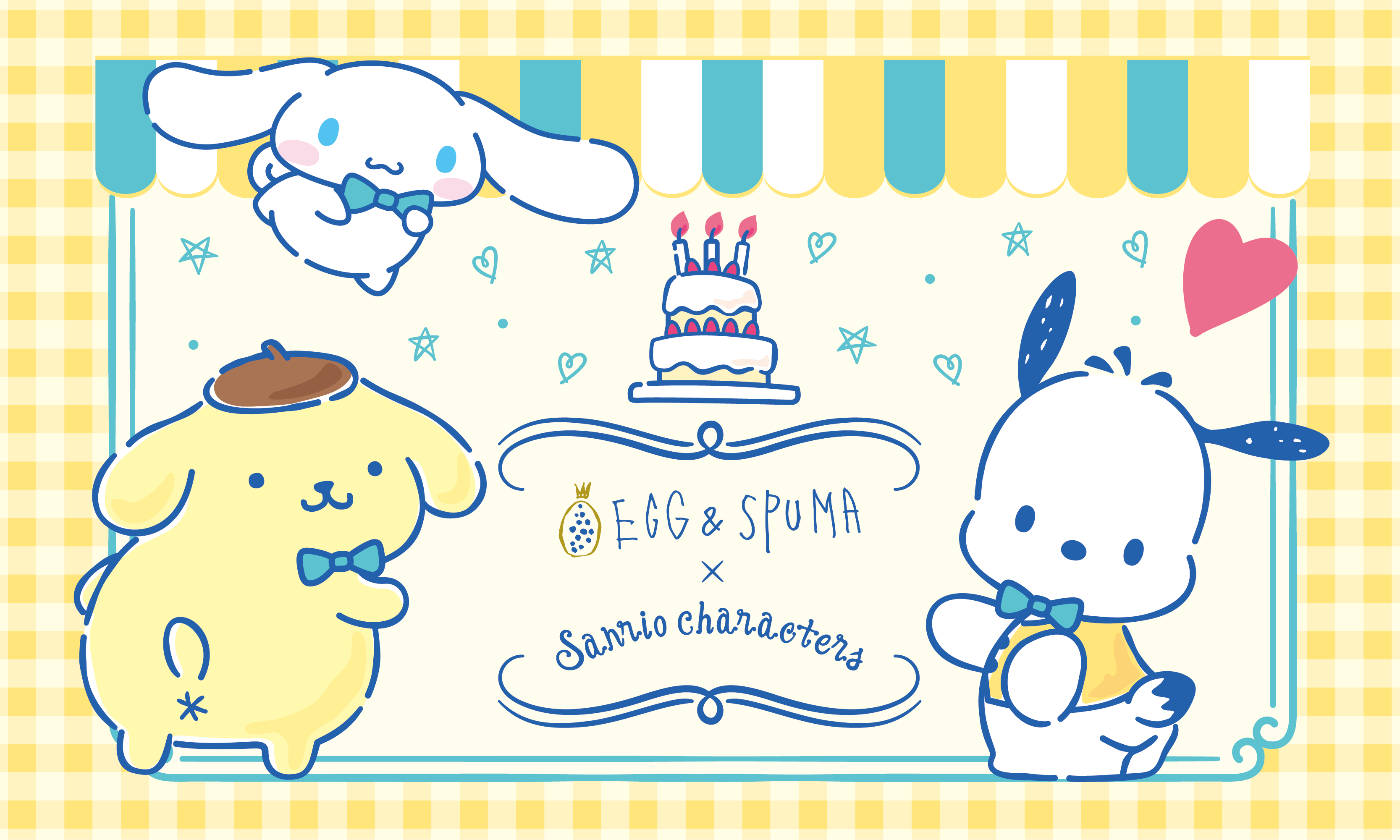EGG&SPUMA×SANRIO DOGキャラクターのコラボカフェ「Sanrio Characters CAFE」が期間限定でオープン🌈💗