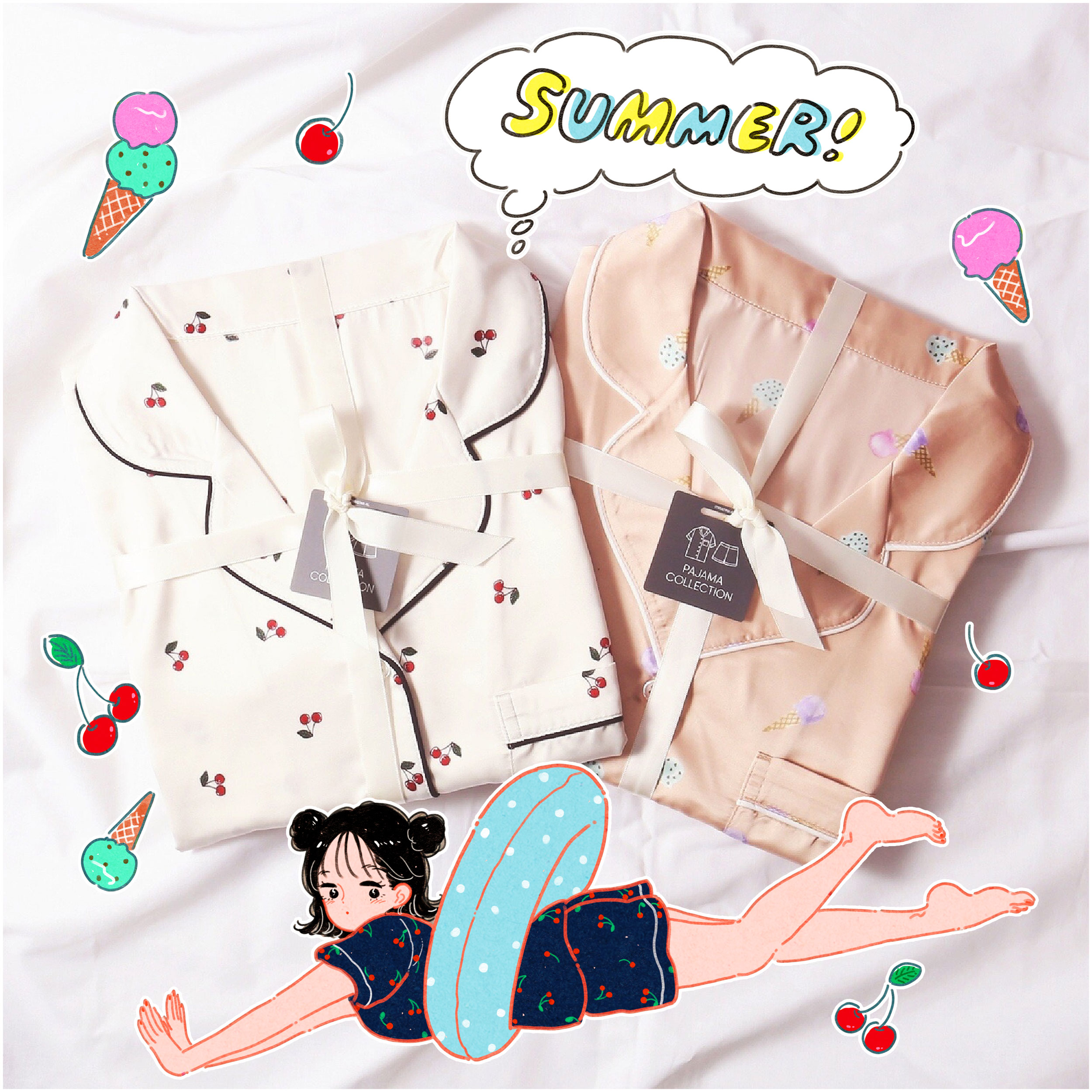【GU新作パジャマ】#夏パジャマはじめました GUから可愛く、着心地もいい半袖パジャマが新発売！