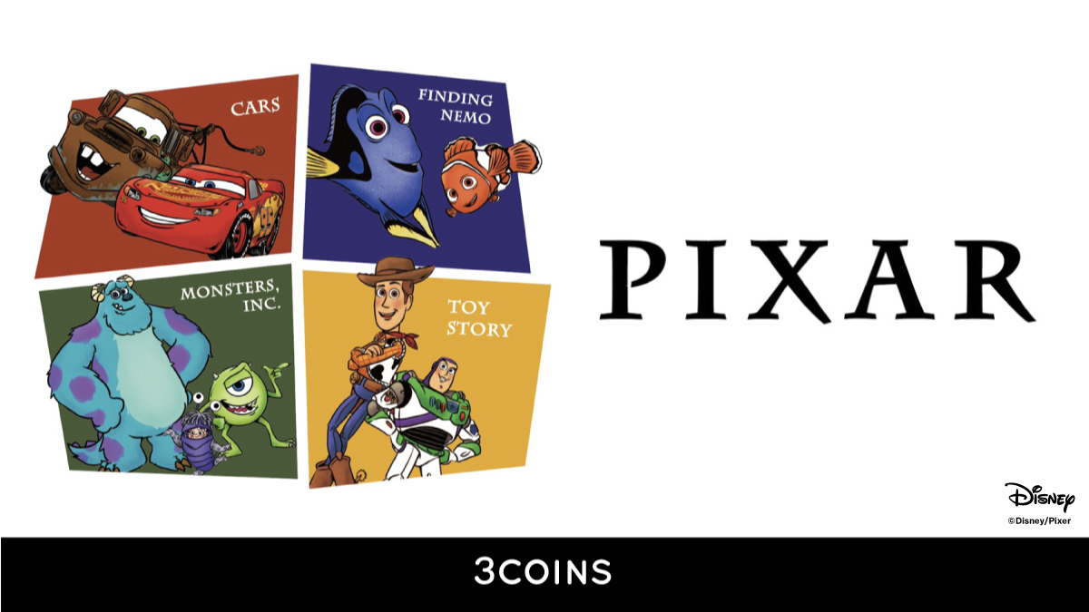 【3COINS】ピクサーの人気キャラクターをデザインした限定アイテムを7月22日より発売🏎💨
