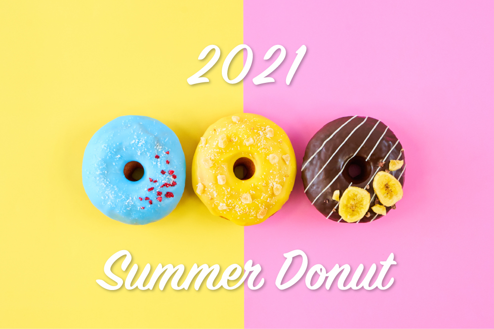 “ヘルシージャンクフード”の「2foods」より、ポップでカラフルな夏のスイーツドーナツが登場🌈🍩