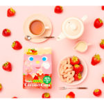 毎年人気の「キャラメルコーン・練乳いちご味」が今年は練乳感をＵＰして登場🍓🥛💖