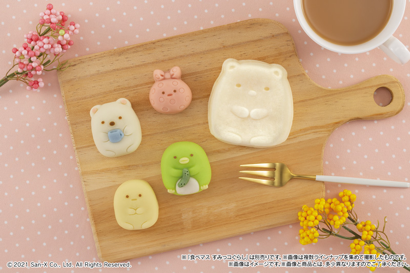 「すみっコぐらし」から食べマスのセットが2種類登場🧸🧡もちもちすみっコぐらし焼きも同時発売🐻‍❄️❇️