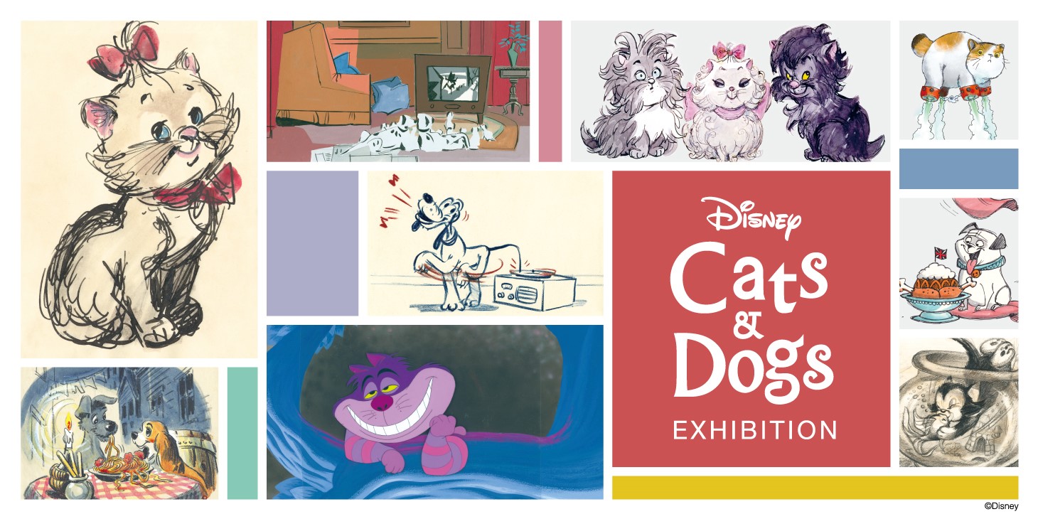ディズニーの“犬と猫”がテーマの本格的な展覧会「ディズニー キャッツ&ドッグス展」が開催🐩🐈🤍