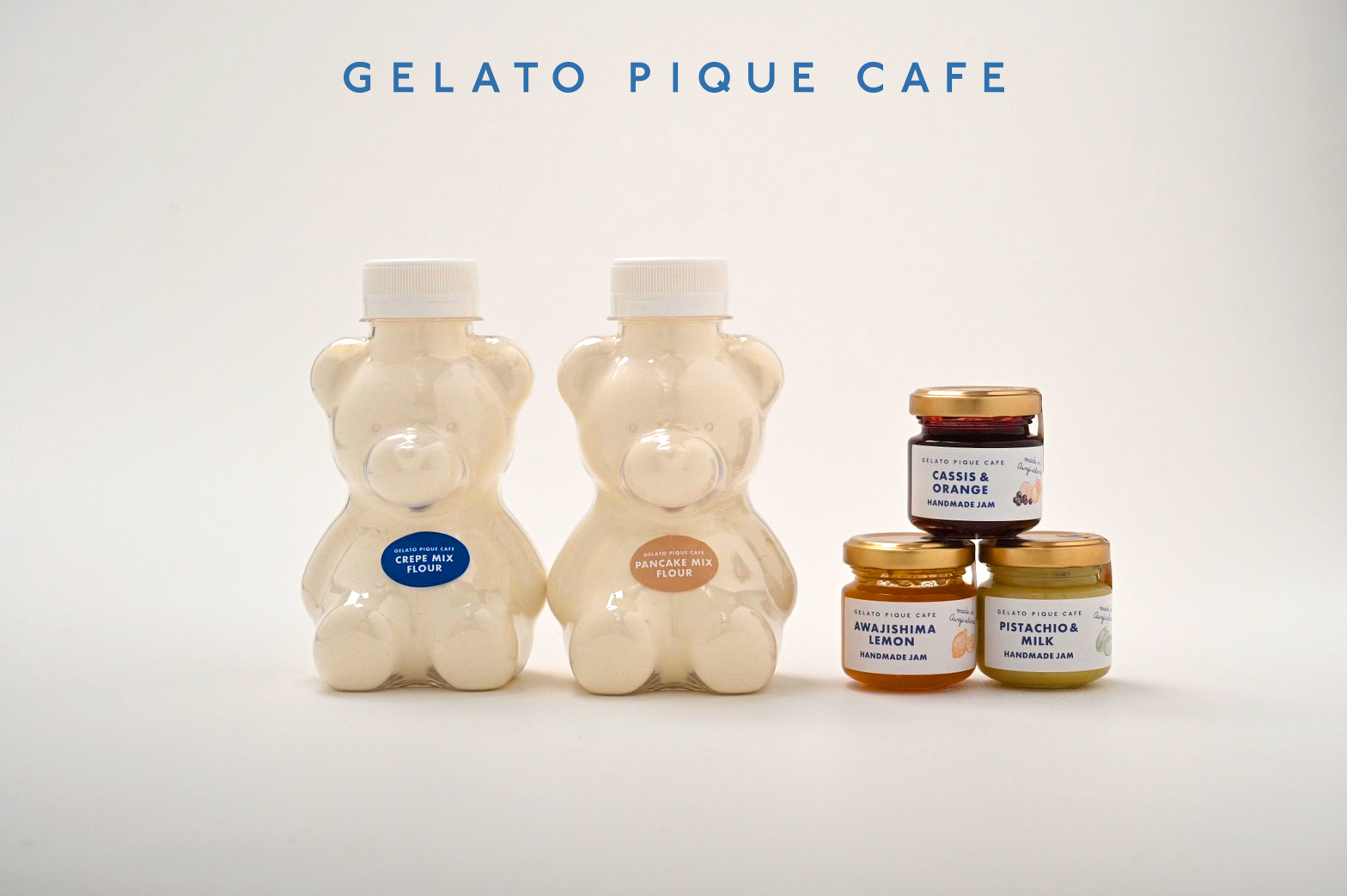 【gelato pique cafe】ベア形ボトルに入ったパンケーキミックス粉など全5商品が登場🧸🥞🤍