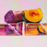 【パピコ】こだわり素材の野菜デザート⁉️“ねっとり食感”が特長の「パピコ デザートベジ (紫いも)(かぼちゃ)」2022年4月4日(月)新発売❕🍠🎃💚