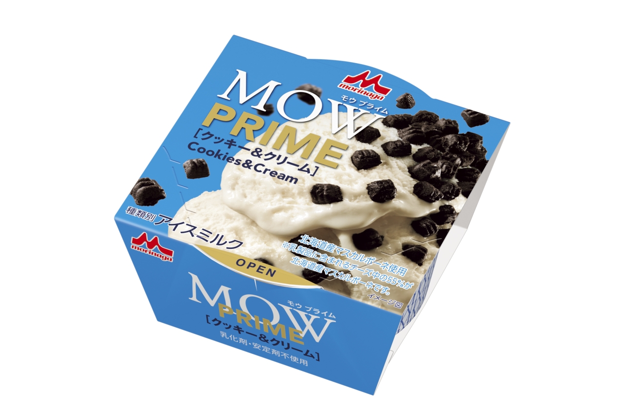 【新作アイス】「MOW PRIME（モウ プライム）クッキー＆クリーム」4月18日(月)より新発売🐮🍪🍦🖤