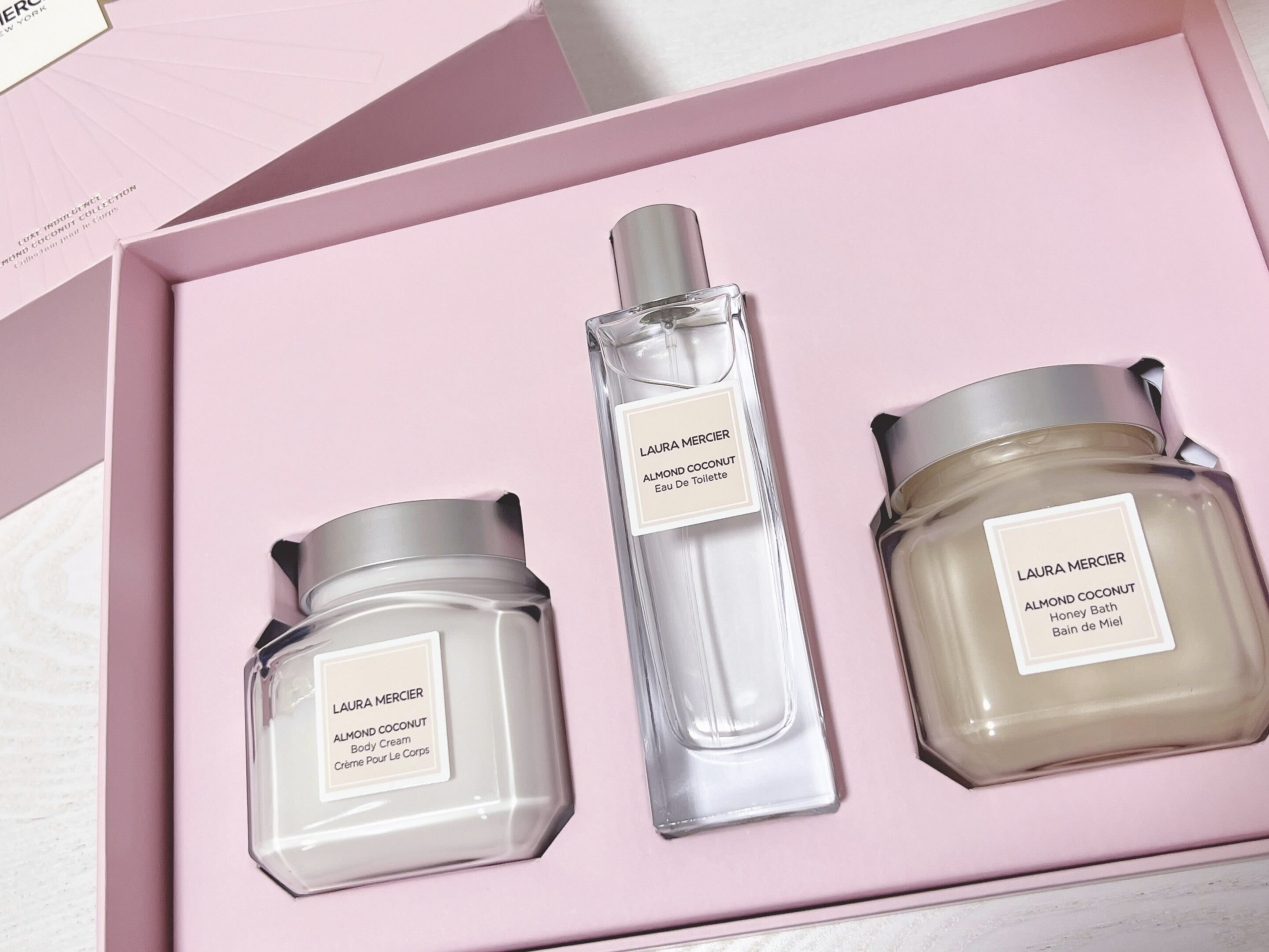 【先行発売!!】ボディクリーム・限定復刻シャワーバス・香水でフルボディケア🛁👑 LAURA MERCIER リュクス インダルジェンス アーモンドココナッツコレクション