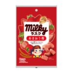 【新作お菓子!!】甘酸っぱさがクセになる💕ミルキーの練乳を使用した、不二家監修「ミルキーラスクあまおう苺」を2月6日より発売🤤🍓🍼💗