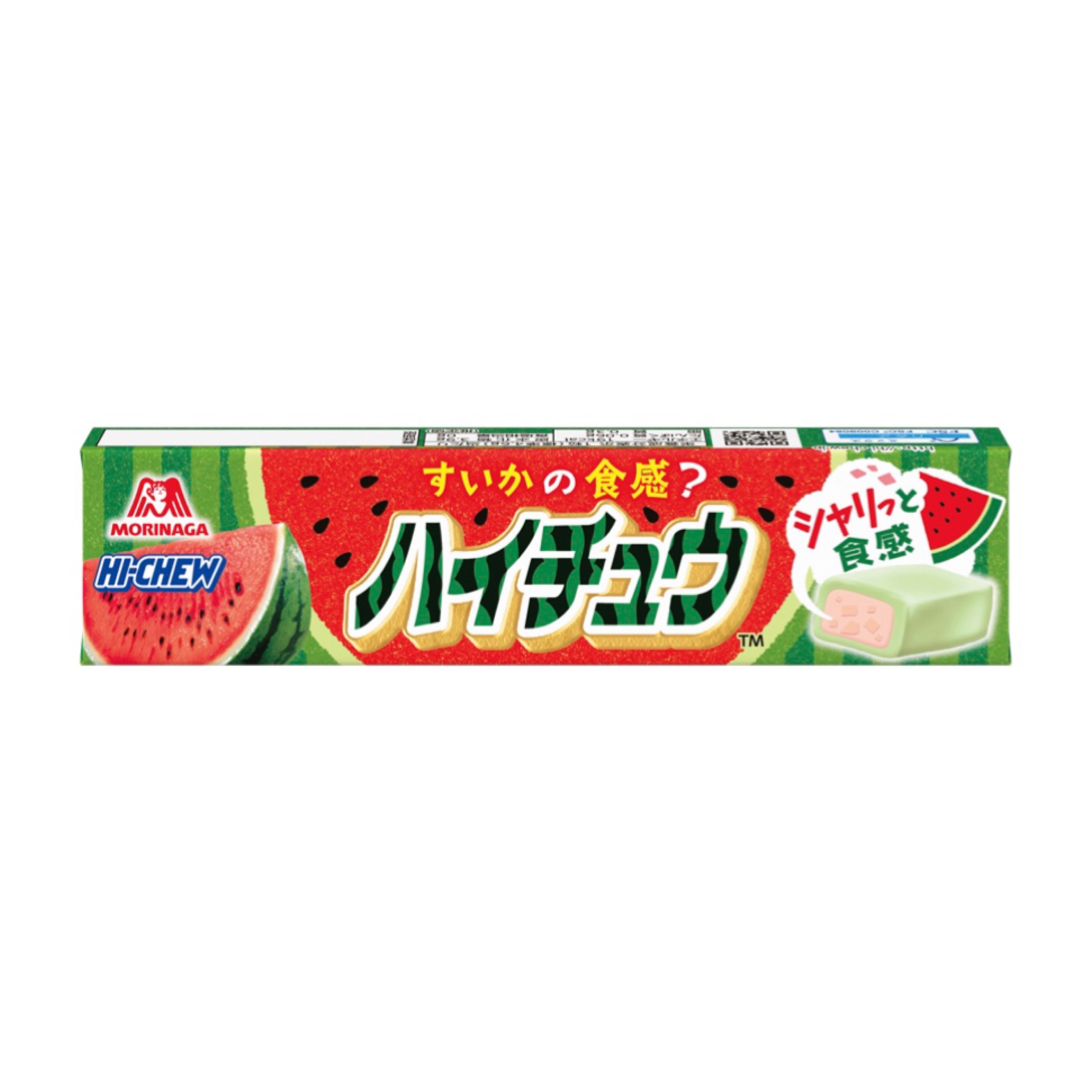 【ハイチュウ】まるで“すいか”を食べているようなシャリっと食感🧊「ハイチュウ＜すいか味＞」5月9日(火)より新発売😋🍉💖