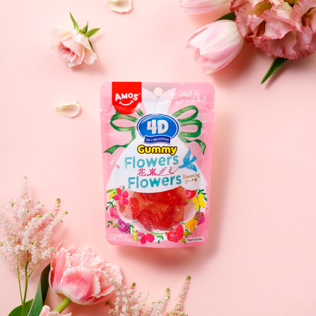 【新作お菓子!!】立体的なバラの花束が宝石のように輝く✨フォトジェニックな“映えグミ”　カンロ「４Dグミフラワーズ」新発売😉🌹💖