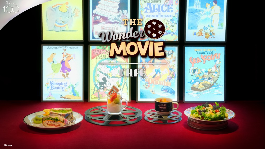 【編集部レポ📝】ディズニー創立100周年をお祝いしたスペシャルなカフェ「The Wonder Movie CAFE」第2期のテーマは“ポスターアート”🎨6月28日(水)よりスタート🐭🍿🎟️💖