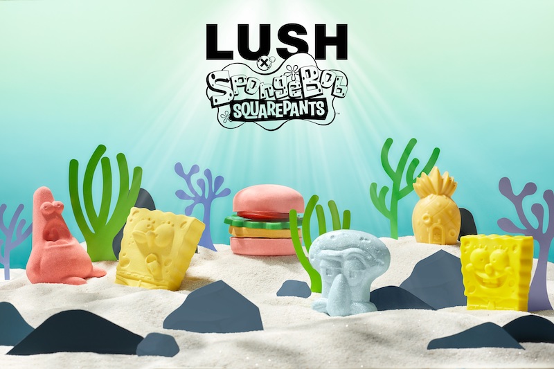 【LUSH×スポンジボブ】人気アニメ「スポンジ・ボブ」とのコラボレーション商品を6月29日(木)より新発売🥹💛💙