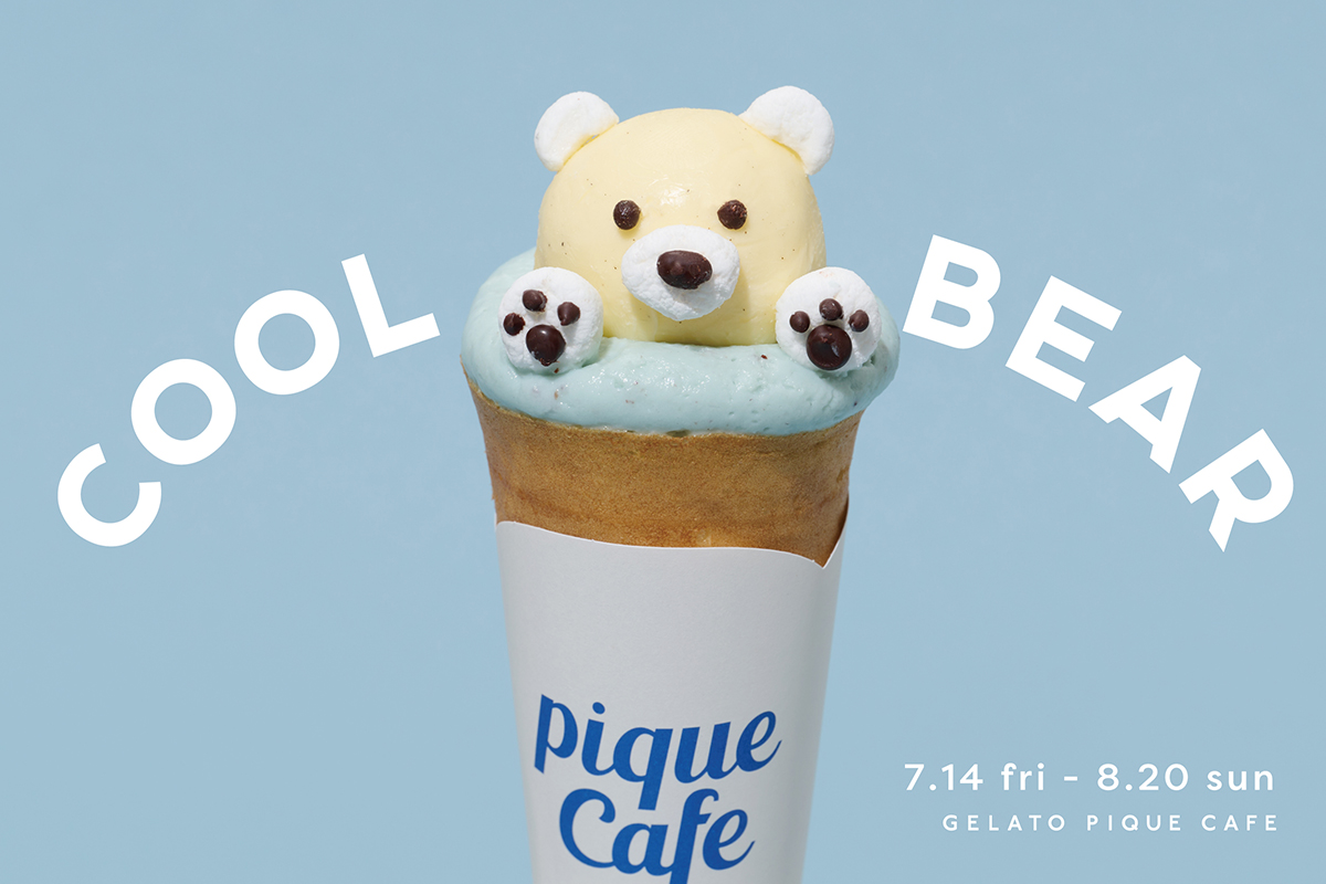【gelato pique cafe(ジェラート ピケ カフェ)】“COOL BEAR”＆“SHARK” 毎年大人気のシロクマクレープに新作が登場！シャークゼリーがPOPな店舗限定ドリンクも7月14日(金)より期間限定発売🐻‍❄️🦈🩵