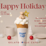【ジェラピケカフェ】ふわふわなホイップにチョコのピケベアが座った期間限定クレープが新登場🧸🎄🎀♥️