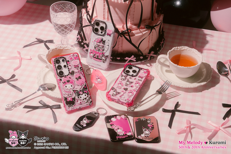 【注目コラボ!!】「マイメロディ & クロミ アニバーサリー | CASETiFY」コレクション2025年6月26日(木)に発売🐰📱💖🖤