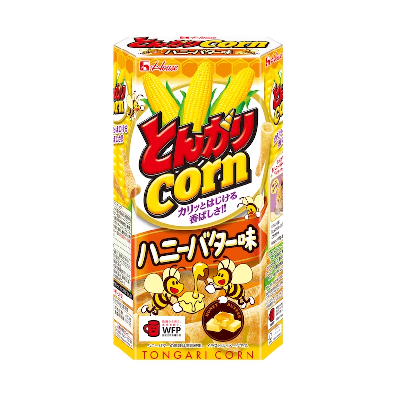 【新作お菓子!!】韓国グルメでも大人気！甘じょっぱさがクセになるフレーバーが新登場！「とんがりコーン」＜ハニーバター味＞2025年8月11日(月)から全国で発売😻🍯🧈💛