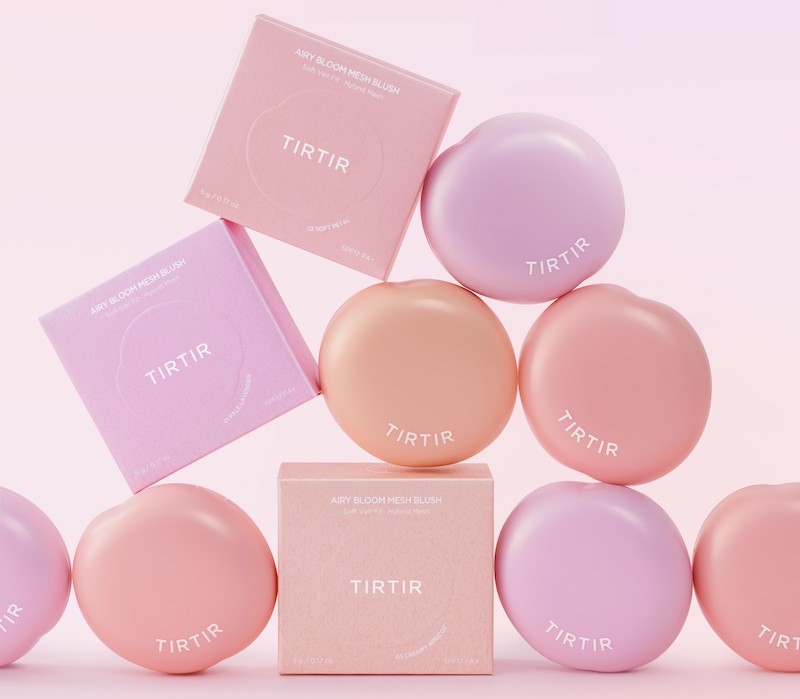 【TIRTIR】新メッシュ型チーク「AIRY BLOOM MESH BLUSH」を8/29(金)発売💖💜